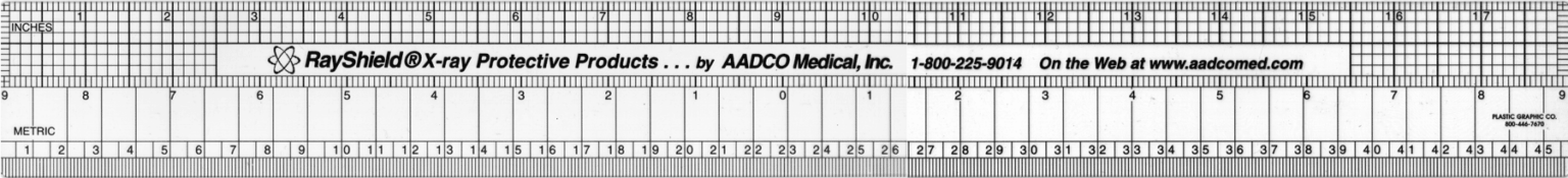 See-Thru Radiographic Ruler - AADCO Medical