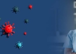 Female healthcare worker wearing PPe protection equipment to safeguard from infectious diseases